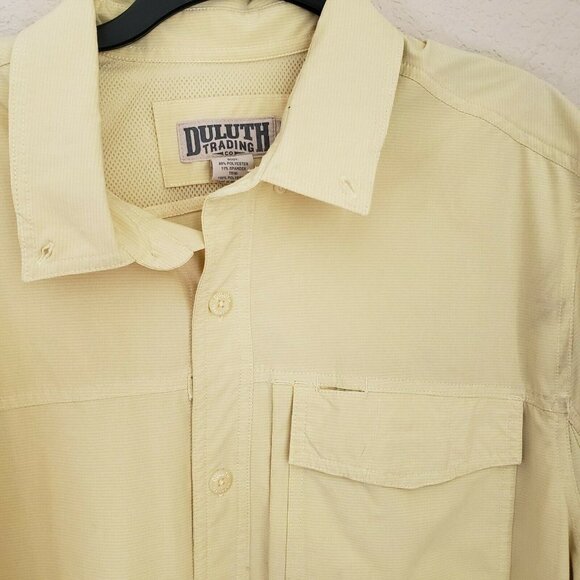 Duluth Trading Men's Button UP Shirt Short Sleeve‎ Collared Neck Size XL - Picture 2 of 10